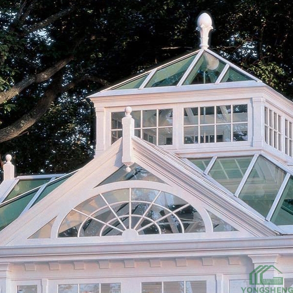 victorian glass greenhouse with swimming pool 